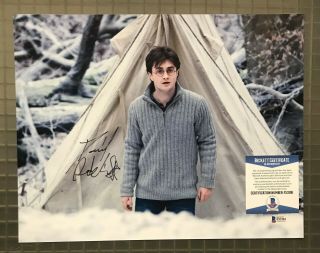 Daniel Radcliffe Signed Autograph " Harry Potter " 11x14 Photo Beckett Bas