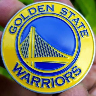 Premium Nba Golden State Warriors Poker Card Guard Chip Protector Golf Marker
