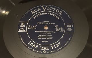Beethoven Violin Concerto Ida Haendel Violin RCA Classics LBC - 1003 BLUEBIRD 1955 5