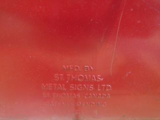 Vintage 1955 Coca Cola Cooler Mfg St Thomas Metal Sign Ice Chest 5