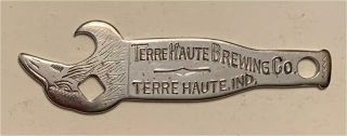 1910s Terre Haute Brewing Champagne Velvet Beer Eagle Head Bottle Opener A - 15 - 13 2
