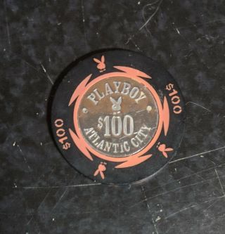 Vintage Playboy Hotel Casino Chip Atlantic City - $100 Chip