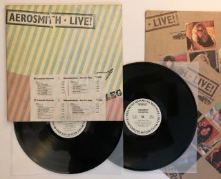 Aerosmith - Live Bootleg - 1978 Us White Label Promo (nm) Ultrasonic