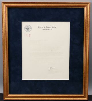 Authentic Signed Bob Attorney General Robert Kennedy Letter Senator H.  Williams 2