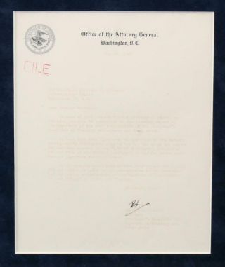 Authentic Signed Bob Attorney General Robert Kennedy Letter Senator H.  Williams 3