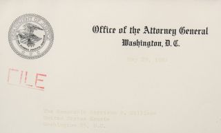 Authentic Signed Bob Attorney General Robert Kennedy Letter Senator H.  Williams 4