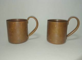 Vintage Moscow Mule Copper Cup Cock N Bull product Set of 2 7