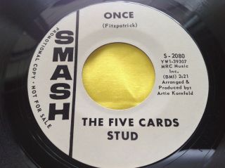 Garage Rock Promo 45 : The Five Cards Stud Beg Me Once Smash 2080