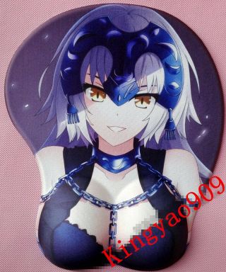 Fate Grand Order Alter Anime Girl Soft Chest 3d Rubber Mouse Pad Wrist Rest