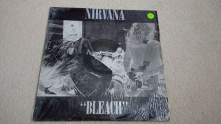 Nirvana - Bleach LP Green Marble Variant ONE OF A KIND Sub Pop SP34 Mudhoney 4