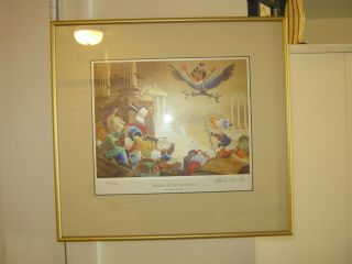 Carl Barks " Menace Out If The Myths " Lithograph