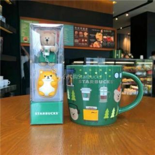 China 2019 Starbucks 16oz Coffee Paradise Bear Tea Strainer Mug
