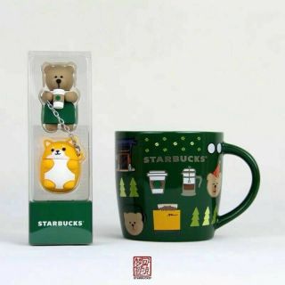 China 2019 Starbucks 16oz Coffee Paradise Bear Tea Strainer Mug 6