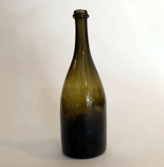 Stunning 18th Century Blown French Champagne Bottle,  1780 - Best Ever