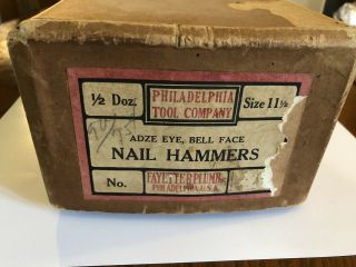 Vintage Cardboard Box - Philadelphia Tool Co.  Fayette R Plumb