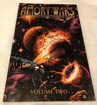 Coheed And Cambria Signed Amory Wars Second Stage Turbine Blade Trade Vol 2