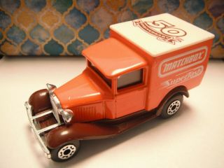 Special Limited Edition Matchbox Model A Ford Van Superfast 50th Anniversary