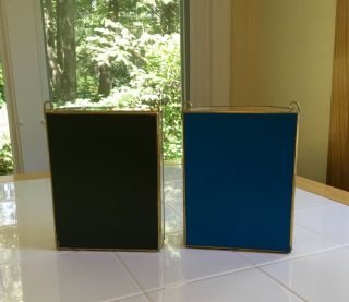 2 glass brass display cases 10 x 7 x 3 in great shape 4