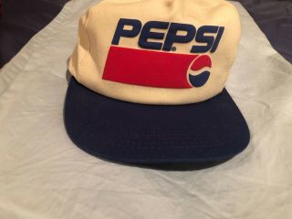 Vintage Pepsi Cola Snap Back Trucker Hat
