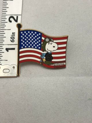 Vintage Snoopy Peanuts Pinback Pin Operation Enduring Freedom.