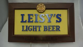 Leisy Light Beer - Premium Beer Sice 1862 - Leisy Breweing Co. ,  Cleveland,  Ohio
