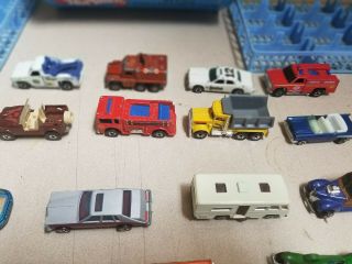 Vintage 1980 Mattel Hot Wheels 24 Car Collectors Case Blue w/ Cars & more 8