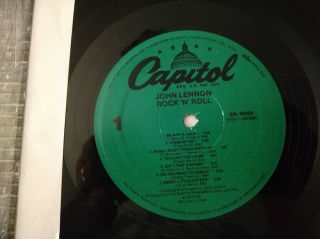 JOHN LENNON LP ROCK ' N ' ROLL 1975 CAPITOL SN - 16069 GREEN LABELS IN SHRINK 2