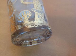 Vintage Culver Mushroom Gold Highball Glasses Set Of 2 Mid Century Barware MCM 3