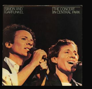 Vinyl Lp Simon And Garfunkel - Concert In Central Park 2lp W/ Booklet Vg,  /nm -