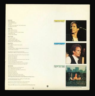 VINYL LP Simon And Garfunkel - Concert In Central Park 2LP w/ booklet VG,  /NM - 2