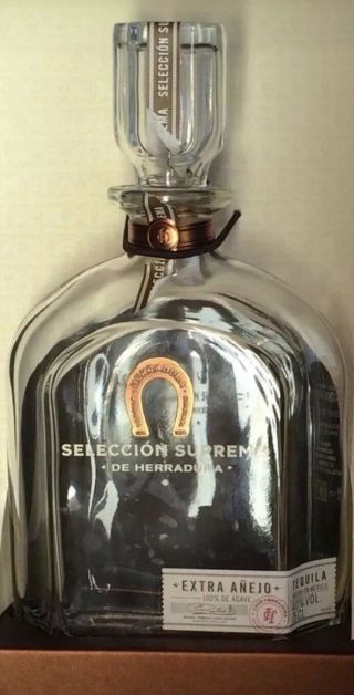 Herradura Seleccion Suprema Tequila Bottle Empty 750 Ml