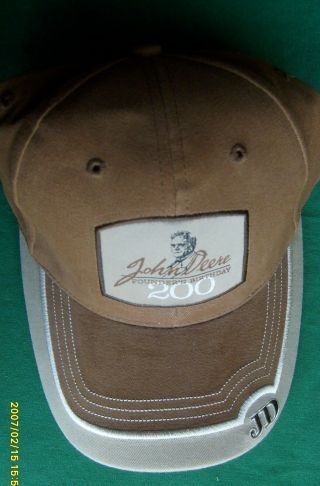 John Deere Cap - Limited Edition - Founder’s 200th Birthday,  February 7,  2004 2