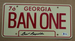 Burt Reynolds Signed Smokey And The Bandit License Plate - Ban One Beckett Bas