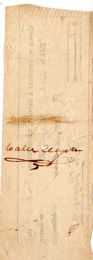1817,  Commodore John Rodgers,  Hero of the War of 1812,  hand signed bank check 3