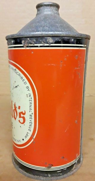FITZGERALD ' S PALE ALE IRTP QUART CONE TOP BEER CAN TROY,  YORK NY 32 OUNCE OZ 2