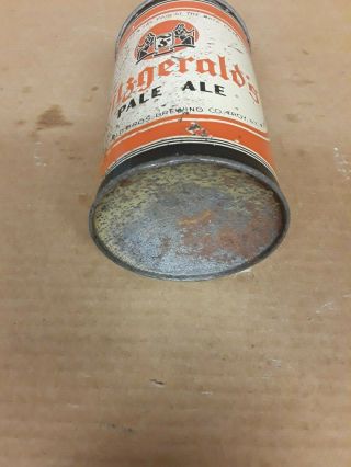 FITZGERALD ' S PALE ALE IRTP QUART CONE TOP BEER CAN TROY,  YORK NY 32 OUNCE OZ 6