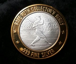 Rare Babe Ruth.  999 Silver Strike Signed,  714 Home Runs Collectors Series Wow