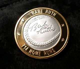 Rare BABE RUTH.  999 Silver Strike SIGNED,  714 Home RUNS COLLECTORS SERIES WOW 2