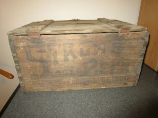 Antique Wooden Crate Stroh 