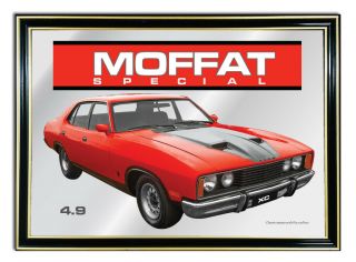 Bar Mirror Artwork Suit Red Ford Xc Allan Moffat Special Other Colour Available