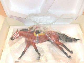Breyer Gallery Porcelain Race Horse Refrigerator w/Kip Dickerson NIB 5