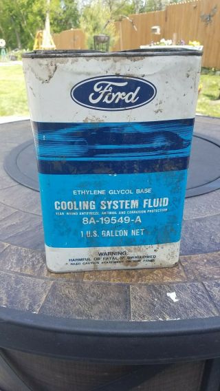 Vintage Ford Cooling System Fluid Metal 1 Gallon Can