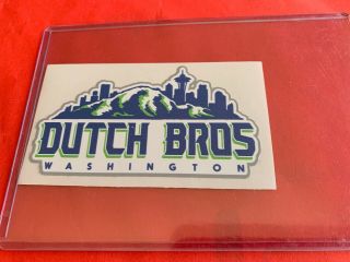Dutch Bros Washington State Sticker Seattle Skyline