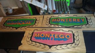 Vtg 1970s Mercury Marquis Monteago Monterey Dealer Showroom Banner Sign