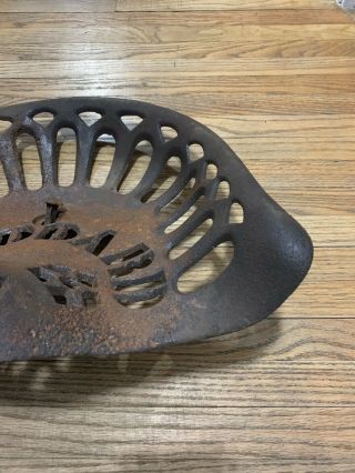 Vintage Stoddard Cast Iron Tractor Seat Antique Farm Tools Equipment Implement 4