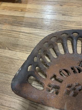Vintage Stoddard Cast Iron Tractor Seat Antique Farm Tools Equipment Implement 7