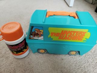 2000 Scooby - Doo Mystery Machine Lunch Box With Thermos