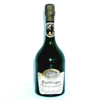 Rare 1975 Vintage Taittinger Champagne Empty Bottle France Reims
