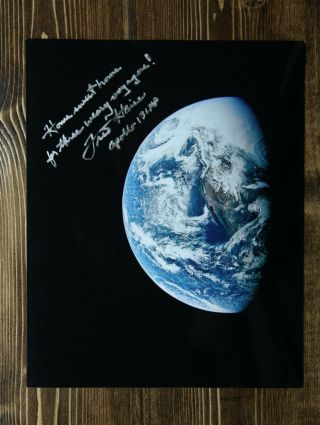 Fred Haise Apollo 13 Lmp Astronaut Autograph Signed 8 " X 10 " Color Photograph
