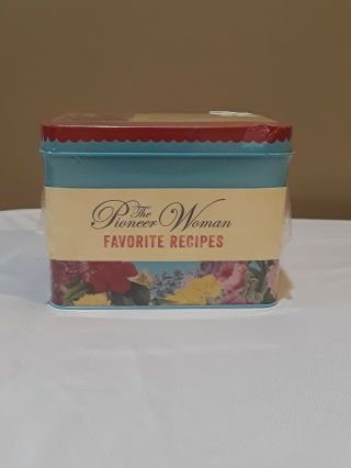 The Pioneer Woman Favorite Recipes Tin W/ 100 Recipes Note From Ree Drummond
